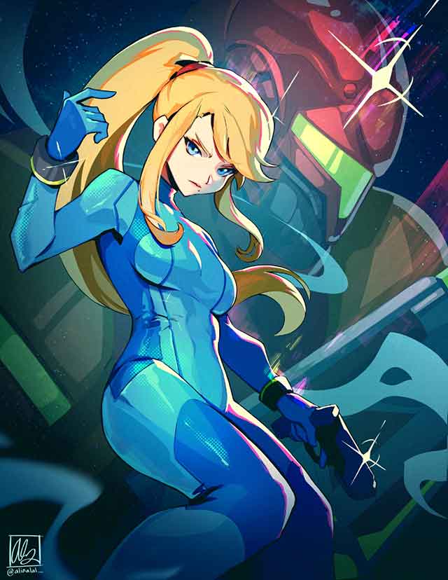 《银河战士Prime 4：超越》萨姆斯同人图片分享