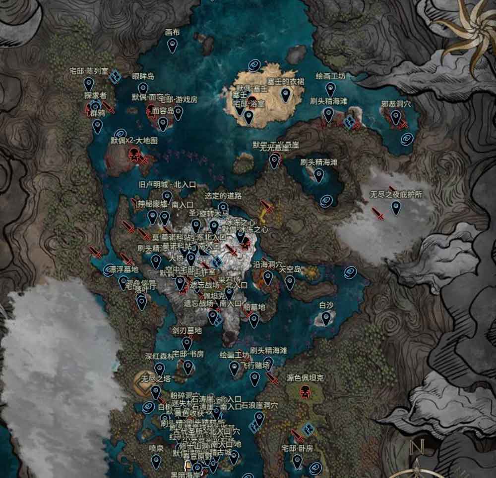 光与影33号远征队地图清晰版图片分享
