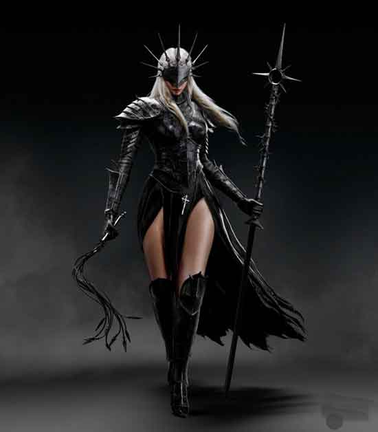 《堕落之主2》女角色盔甲造型，力量与性感的结合